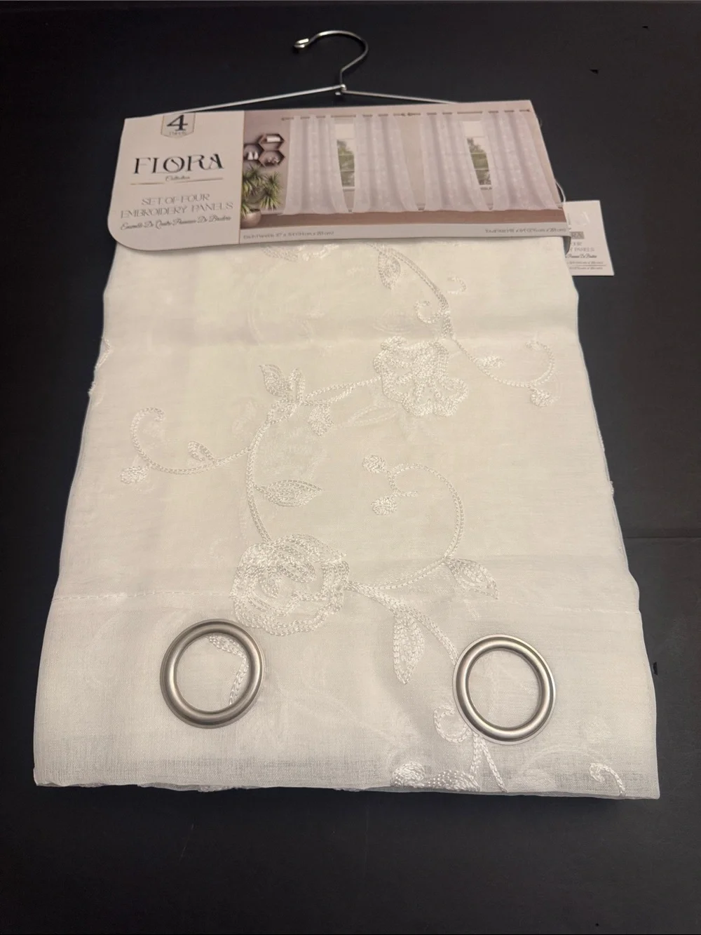 FLORA Collection Set Of Four Embroidery Panels - 37